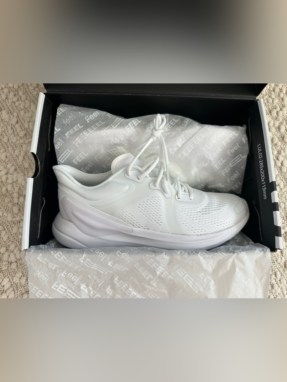 Lululemon BlissFeel Run Women's White Running Shoe, New with Box, Size 8.5